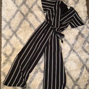 Black and white jumpsuit